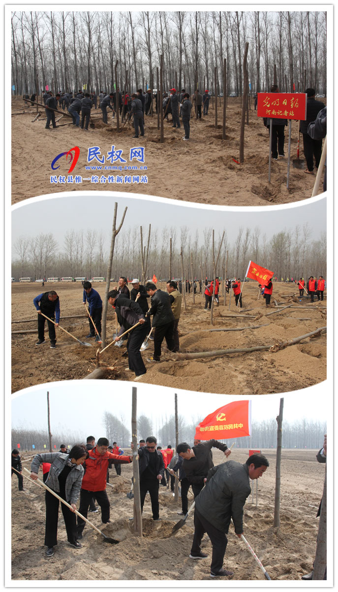 共植媒體林 同迎故道春——省委常委、宣傳部長江凌蒞民植新綠、造“媒林”