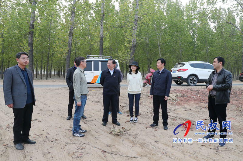 市委常委、宣傳部長(zhǎng)王全周調(diào)研我縣申甘林帶“媒林”建設(shè)情況
