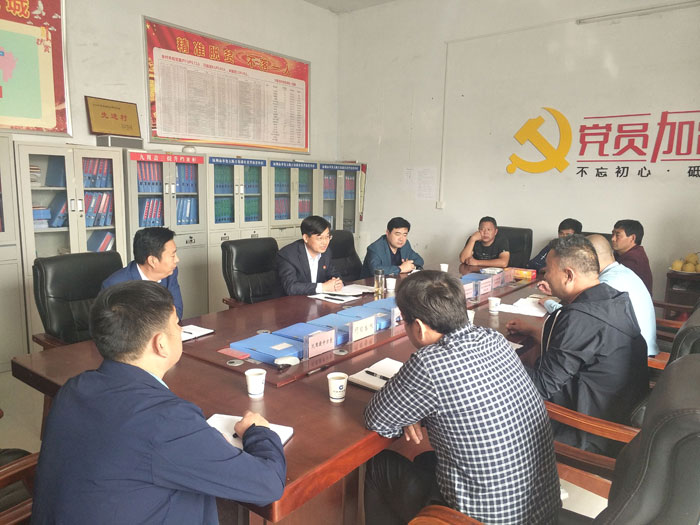 縣委副書記、縣長張團(tuán)結(jié)到綠洲辦事處大陳莊村調(diào)研軟弱渙散村黨組織整頓工作