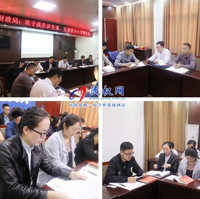財(cái)政局:班子成員和支部委員講黨課、筑牢初心促工作