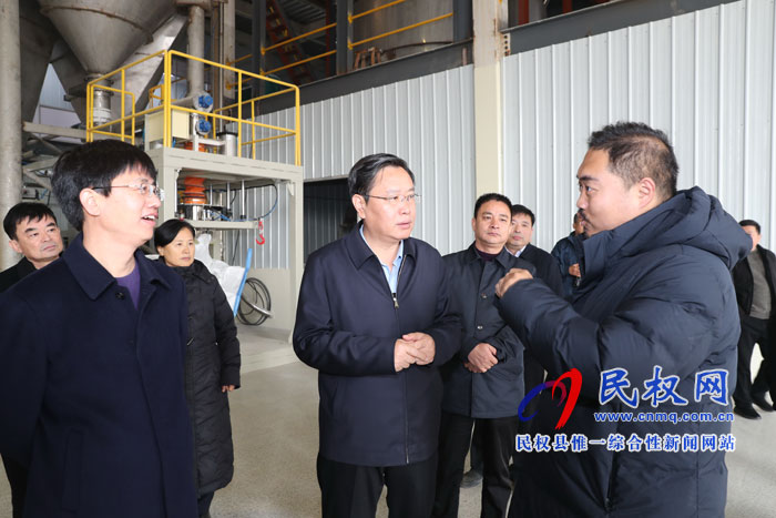 市人大常委會(huì)副主任、縣委書記姬脈常調(diào)研項(xiàng)目建設(shè)進(jìn)展情況