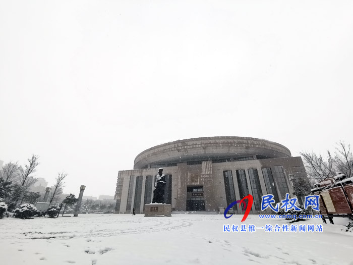 圖說|河南民權(quán)：2020年的第一場(chǎng)雪，太美了吧!