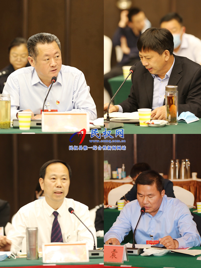 市政協主席曾昭寶，市委常委、常務副市長吳祖明參加民權代表團審議市政府工作報告和計劃、財政工作報告