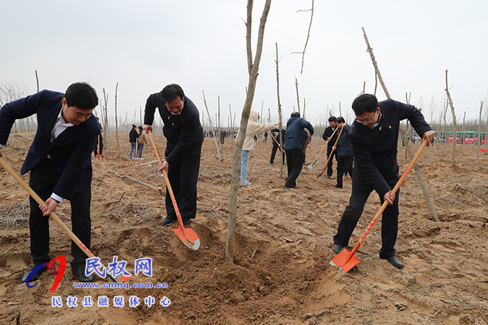 市縣領導參加春季義務植樹勞動 市縣領導參加春季義務植樹勞動
