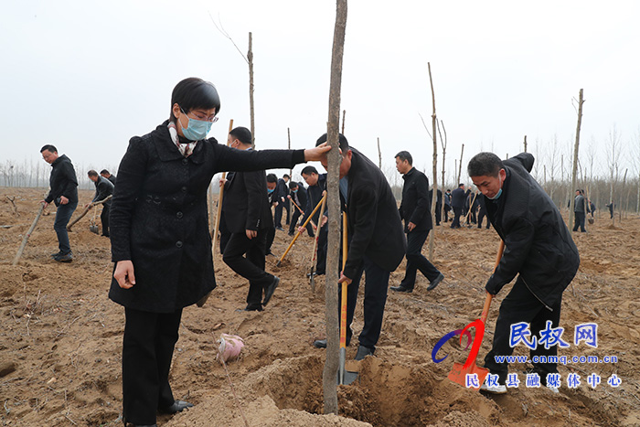 市縣領導參加春季義務植樹勞動 市縣領導參加春季義務植樹勞動