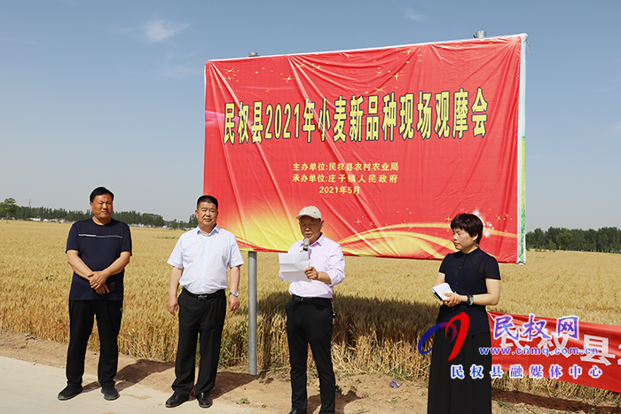 我縣召開2021年小麥新品種現(xiàn)場觀摩暨農(nóng)田水利設(shè)施排查與管護現(xiàn)場會 我縣召開2021年小麥新品種現(xiàn)場觀摩暨農(nóng)田水利設(shè)施排查與管護現(xiàn)場會