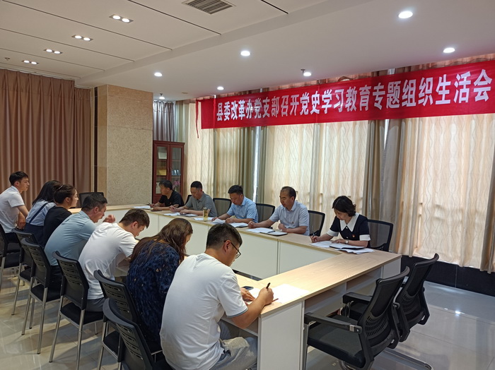 縣委改革辦黨支部:召開黨史學習教育專題組織生活會 縣委改革辦黨支部:召開黨史學習教育專題組織生活會