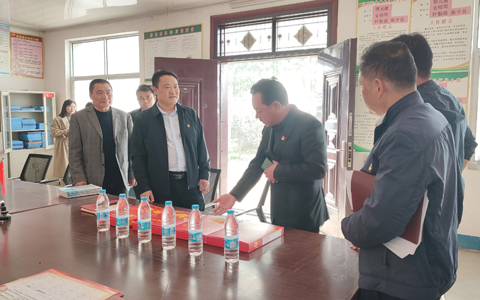  縣委常委、組織部長王義彬督導軟弱渙散村黨組織整頓及駐村第一書記工作情況