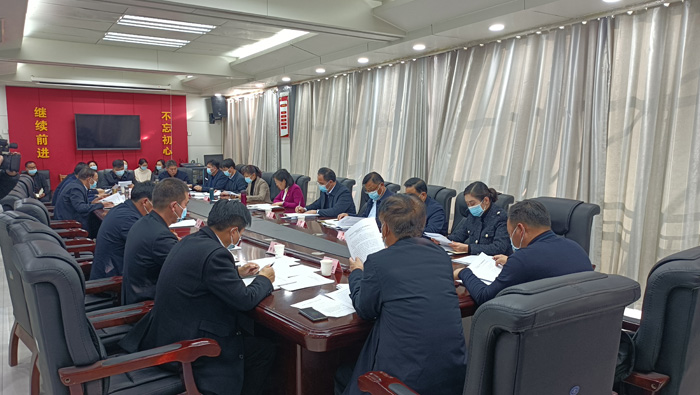 縣長、縣政府黨組書記王靜嫻主持召開民權(quán)縣人民政府黨組（擴(kuò)大）會(huì)議