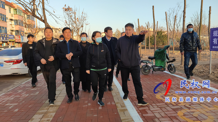 縣委副書記、縣長(zhǎng)王靜嫻察看城市建設(shè)、園林綠化等工作