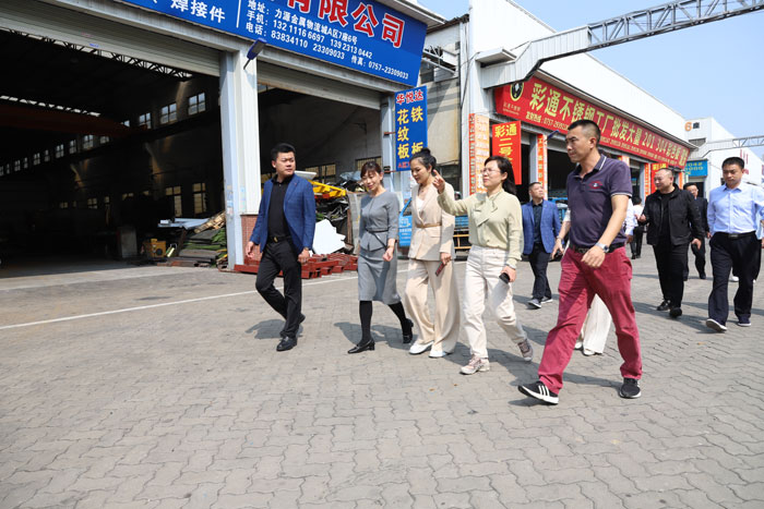 縣委副書記、縣長王靜嫻帶隊到廣東省佛山市不銹鋼產(chǎn)業(yè)園招商考察
