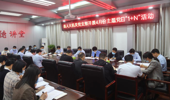 縣人大常委會機關(guān)黨支部開展4月份主題黨日“1+N”活動