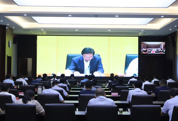 我縣組織收聽收看全國新冠肺炎疫情防控工作電視電話會議