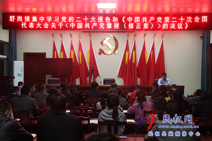 野崗鎮(zhèn)深入學(xué)習(xí)貫徹黨的二十大精神
