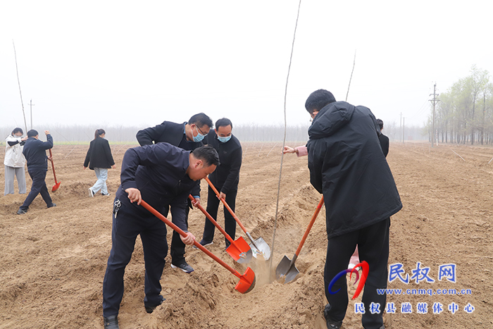 縣四大家領(lǐng)導義務植樹再添新綠