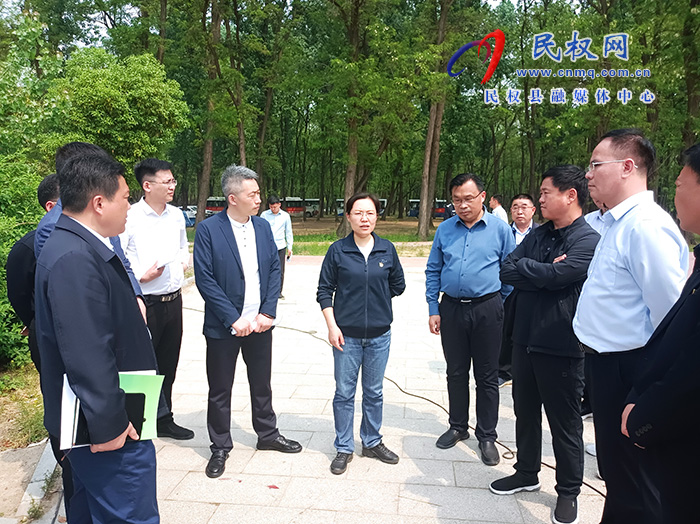 縣委副書記、縣長王靜嫻調(diào)研中國·民權(quán)第七屆槐花文化系列活動線路和場地等工作