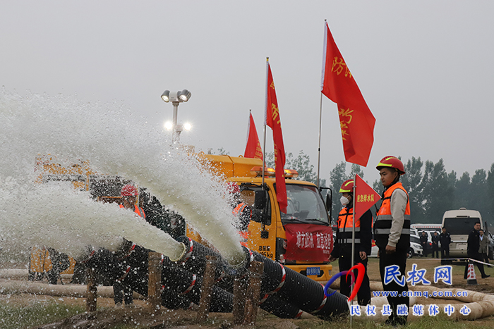 使命2023民權(quán)縣防汛抗洪應急綜合演練舉行