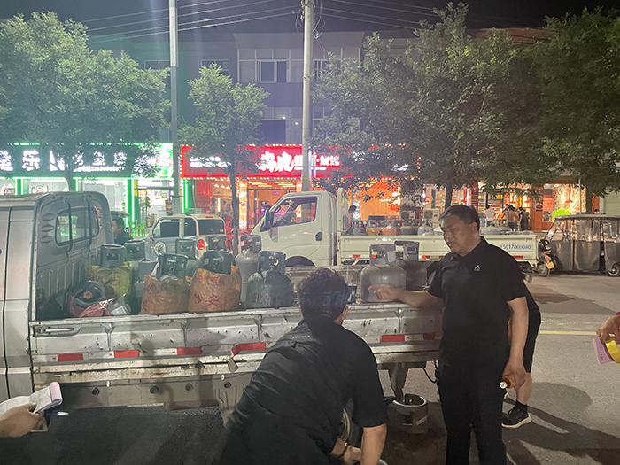 縣住建局對全縣餐飲燃氣安全進行排查
