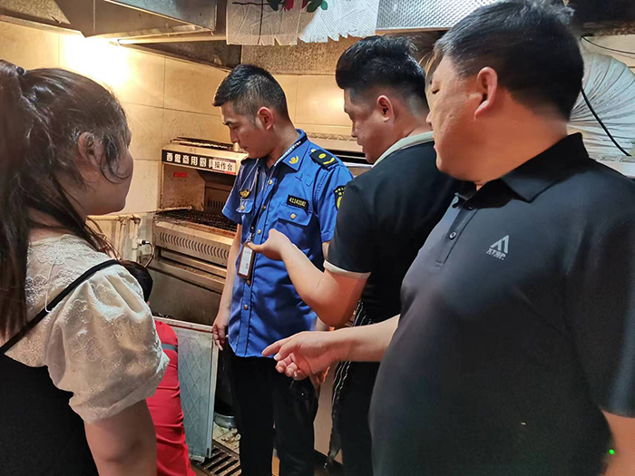 縣住建局對全縣餐飲燃氣安全進行排查