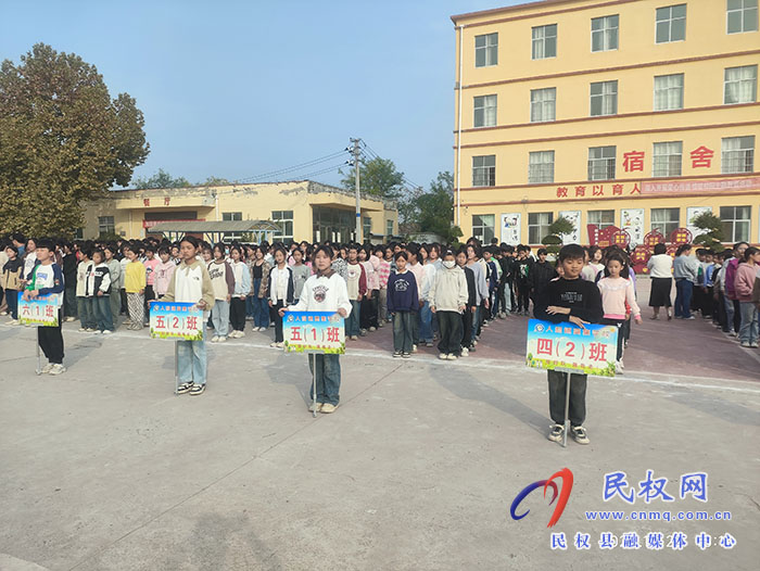 民權(quán)縣人和鎮(zhèn)高集學(xué)校開展“路隊(duì)展風(fēng)采、文明伴我行--最美路隊(duì)”評(píng)比活動(dòng)