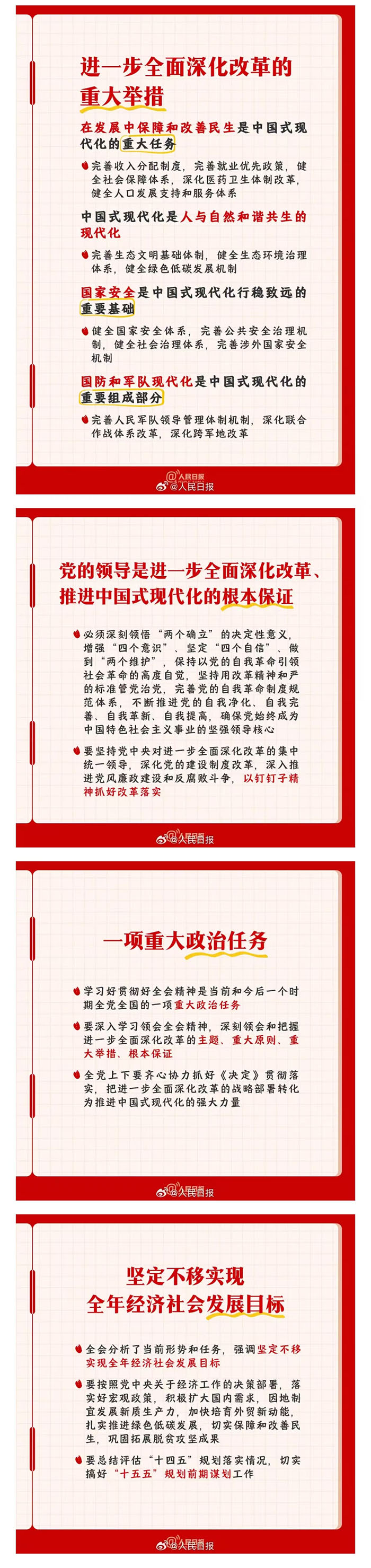 【學(xué)習(xí)貫徹黨的二十屆三中全會精神】黨的二十屆三中全會知識點