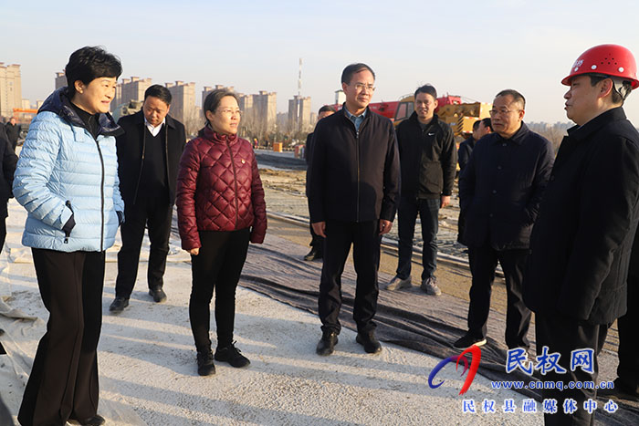 縣委書記王靜嫻調(diào)研市政項目建設(shè)工作