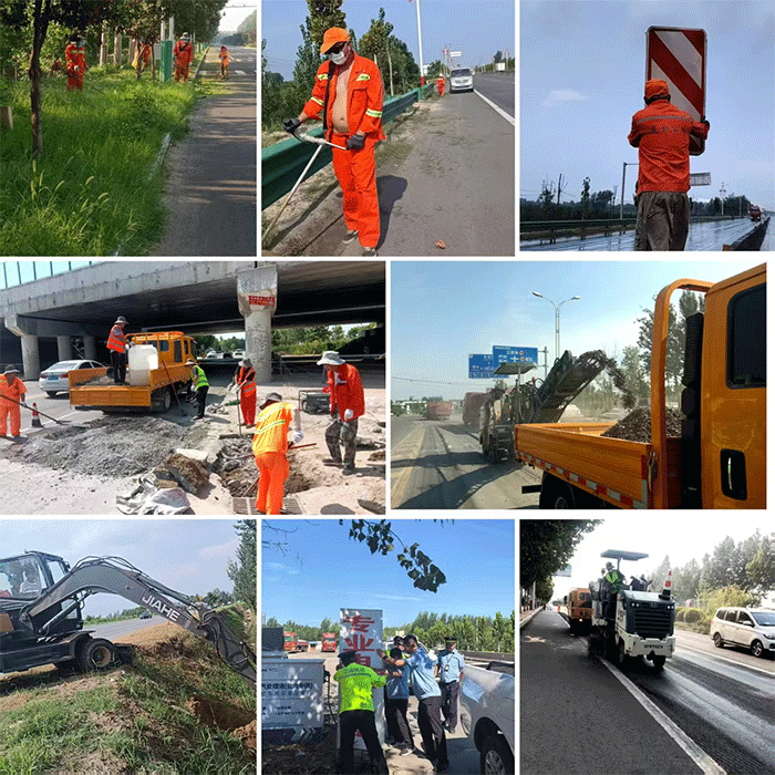 民權(quán)縣公路事業(yè)發(fā)展中心對(duì)國道310開展精細(xì)化養(yǎng)護(hù)