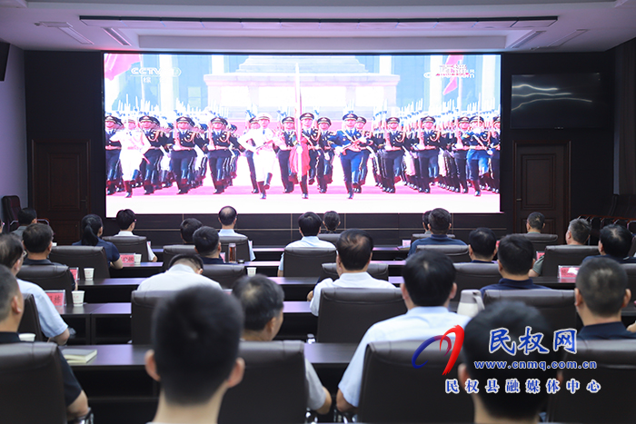 我縣組織收聽收看紀(jì)念中國(guó)人民抗日戰(zhàn)爭(zhēng)暨世界反法西斯戰(zhàn)爭(zhēng)勝利80周年大會(huì)直播盛況